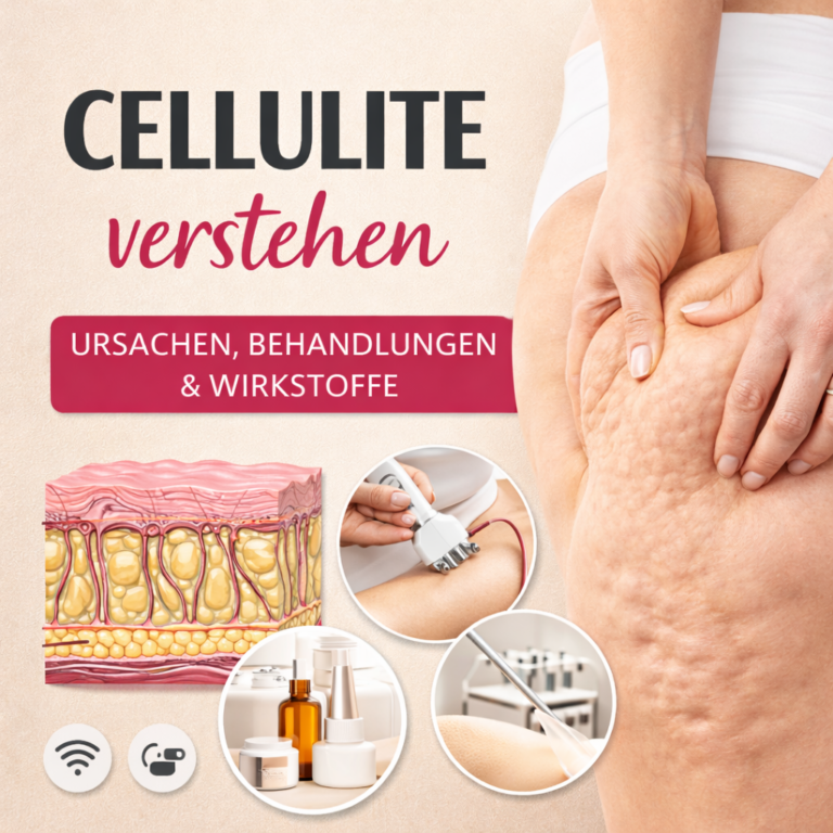 Die Ursachen und Erklärungen für Cellulite - wie man sich behandelt und welche Wirkstoffe besonders geeignet sind.